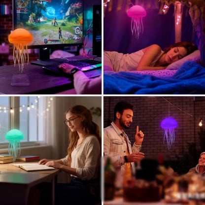 Lámpara de medusa con movimiento